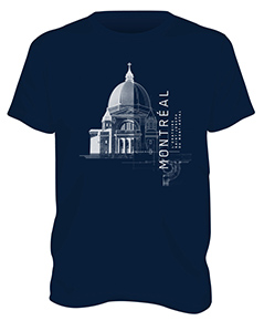 T-shirt bleu collection Dôme T-shirt bleu collection Dôme