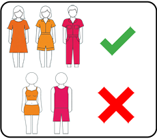 Code vestimentaire général pour tous les visiteurs | General dress code for all visitors