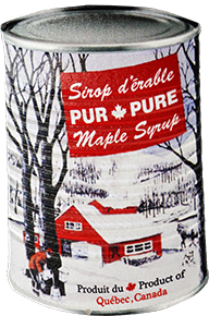 Aimant boîte de conserve de sirop d'érable pur / Pure maple syrup can magnet