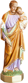 Saint Joseph statue in natural plaster (61cm)